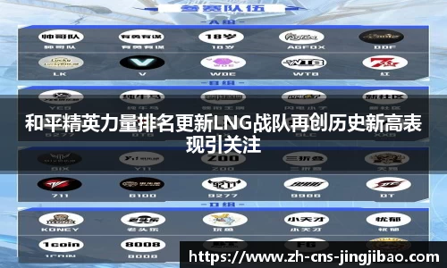 和平精英力量排名更新LNG战队再创历史新高表现引关注
